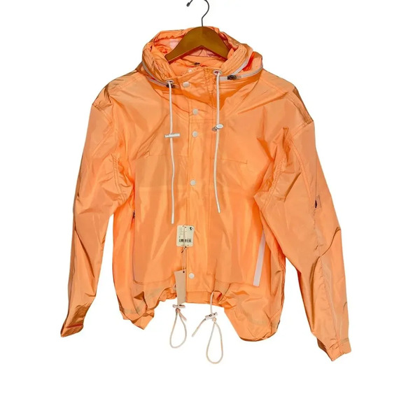 Free People Movement New Rain And Shine Jacket size Small Morning Sun Orange - Picture 3 of 12